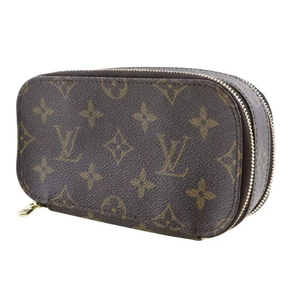LOUIS VUITTON Truth Brush PM Pouch M47510 Cosmetics Pouch Brown Monogram c... - Picture 4 of 13